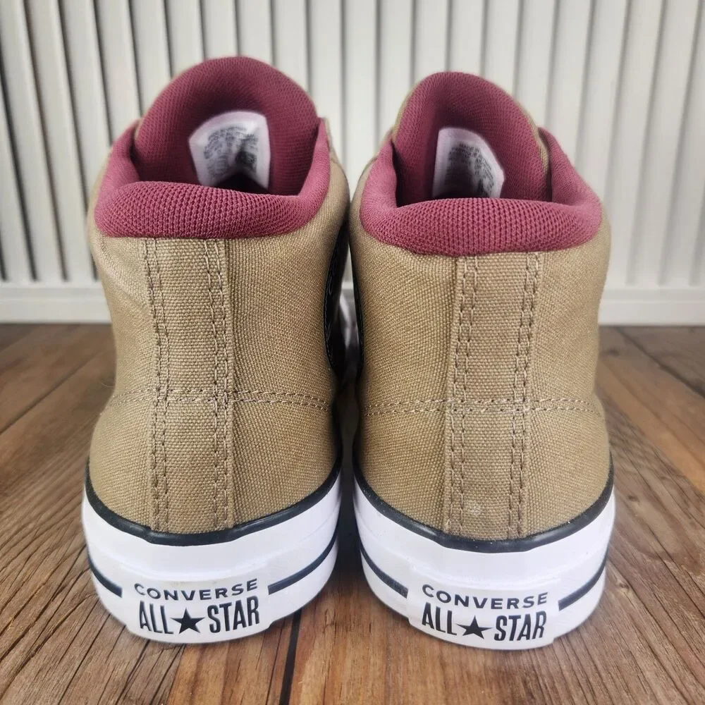 Converse CTAS Malden Street Mid Mens Size 11 Roasted Cherry Canvas Sneaker Shoes